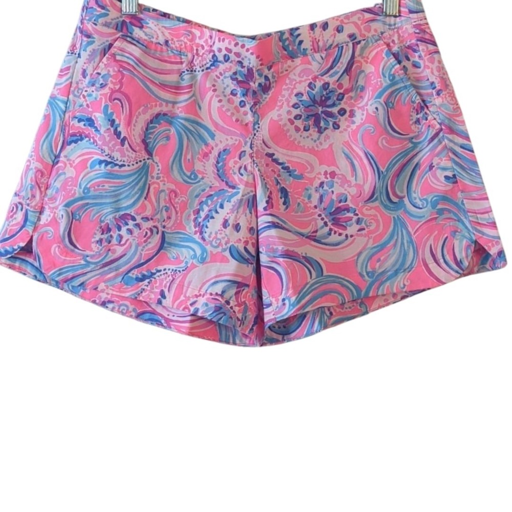 Lilly Pulitzer Ocean View Shorts Women's S Colorful Beach Vacation Casual